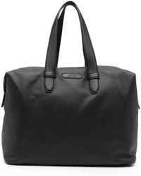 Brioni - Logo-Patch Leather Luggage - Lyst