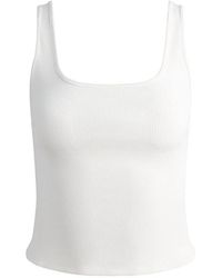 Alice + Olivia - Daryn Ribbed Tank Top - Lyst