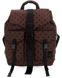 Ganni - Polka-Dot Backpack - Lyst