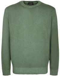 Dell'Oglio - Crew-Neck Ribbed-Trim Sweater - Lyst