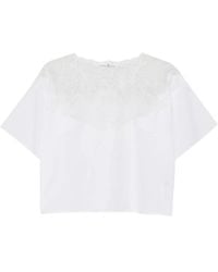 Ermanno Scervino - Lace-Detail Blouse - Lyst