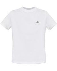 Moose Knuckles - T-Shirt À Plaque Logo - Lyst