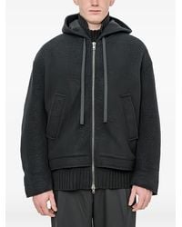 Isabel Benenato - Hooded Zip-Up Jacket - Lyst