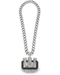 Off-White c/o Virgil Abloh - Bling Strass Curb Chain Necklace - Lyst