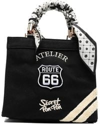 Secret Pon-pon - Small Saint Tropez Scarf-Wrapped Tote Bag - Lyst