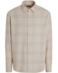 ZEGNA - Check-Pattern Shirt - Lyst