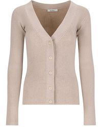 Max Mara - Nude Neutrals Wool Cashmere Cardigan - Lyst