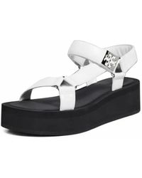 Tory Burch - Mellow Logo-Buckle Sandals - Lyst