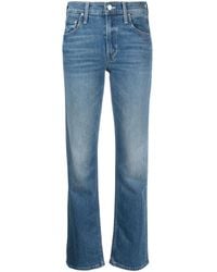 Mother - The Smarty Pants High-rise Straight-leg Jeans - Lyst