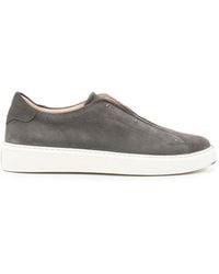 Eleventy - Suede Slip-On Sneakers - Lyst