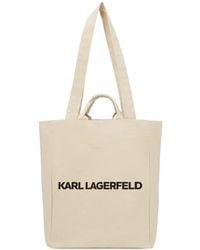 KARL LAGERFELD - Logo-Print Tote Bag - Lyst