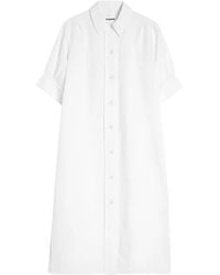 Jil Sander - Short-Sleeve Shirt Dress - Lyst