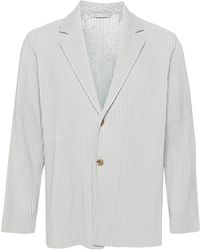 Homme Plissé Issey Miyake - Blazer Met Enkele Rij Knopen - Lyst