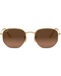 Ray-Ban - Hexagonal Flat Sunglasses - Lyst