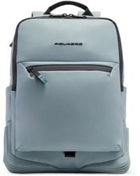 Piquadro - Sac À Dos Imperméable À Plaque Logo - Lyst