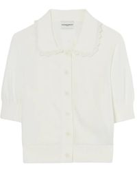 Claudie Pierlot - Lace Knit Cardigan - Lyst