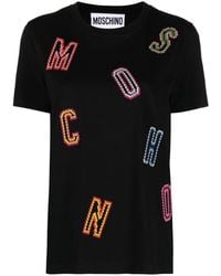 Moschino - T-shirt Met Logopatch - Lyst