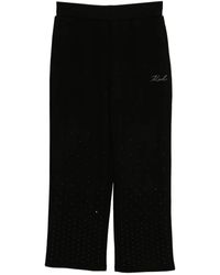 Karl Lagerfeld - Logo-Embossed Trousers - Lyst