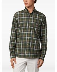 Hackett - Kariertes Hemd Mit Ellenbogen-Patch - Lyst