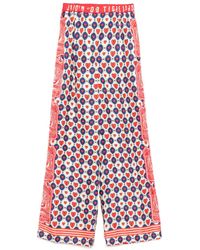 CAMILLA - Printed Silk Palazzo Pants - Lyst