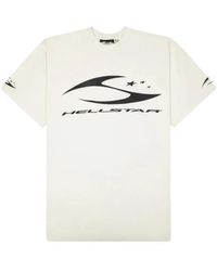 HELLSTAR - H Cursive Logo-Detail T-Shirt - Lyst