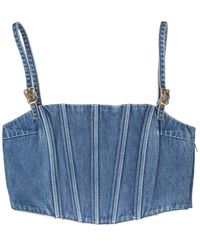 Cult Gaia - Lauren Denim Tank Top - Lyst