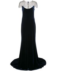 Tadashi Shoji Avondjurk Verfraaid Met Kristallen - Blauw