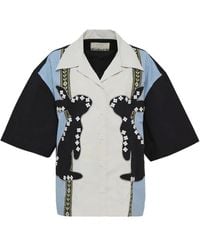 Biyan - Rabbit-Motif Cotton Shirt - Lyst