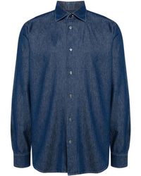 Paul Smith - Chambray-effect Cotton Shirt - Lyst