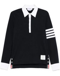 Thom Browne - Polo 4 Bar Stripes de tejido jersey - Lyst