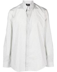 Fendi - Shadow-print Cotton Shirt - Lyst