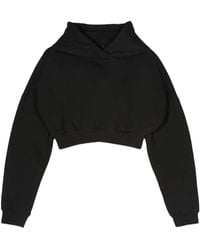 Entire studios - Organic-Cotton Cropped Hoodie - Lyst