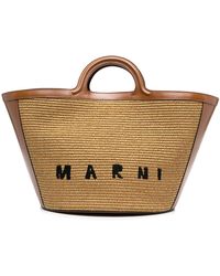 Marni - Bolso shopper Tropicalia con logo - Lyst