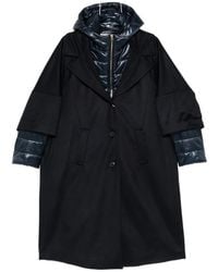 Herno - Layered-Hood Notched-Lapel Coat - Lyst