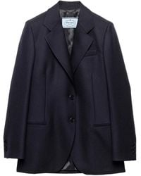 Prada - Sakko mit Zickzackmuster - Lyst