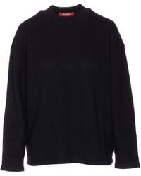 Max Mara - Crew-Neck Side-Split Sweater - Lyst