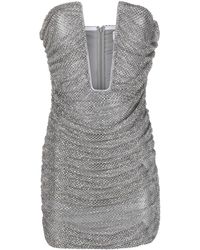 GIUSEPPE DI MORABITO - Mini-jurk Verfraaid Met Kristallen - Lyst