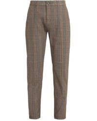 Department 5 - Checked Tailored Trousers - Lyst