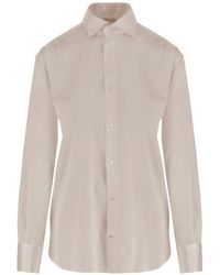 HER SHIRT HER DRESS - Button-Fastening Long-Sleeve Shirt - Lyst