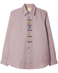 Paul Smith - Embroidered Linen Shirt - Lyst