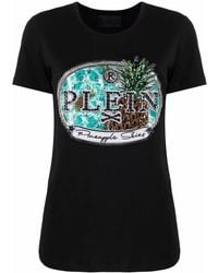 Philipp Plein - Crystal-Embellished Short-Sleeve T-Shirt - Lyst