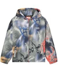 DIESEL - J-Mirr Jack Met Graffiti-Print En Capuchon - Lyst