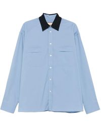 Plan C - バイカラー ロングスリーブシャツ - Lyst