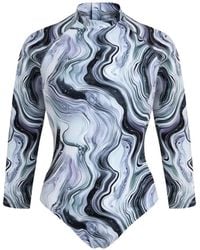 Vilebrequin - Uv Protection Marble-Print Swimsuit - Lyst