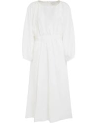 Gabriela Hearst - Ahmose Linen Midi Dress - Lyst