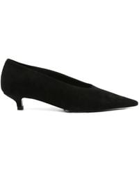 TOTEME - Sharp Suede Kitten Pumps - Lyst