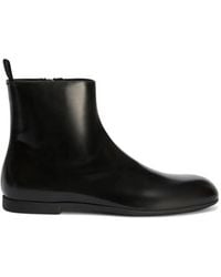 Jil Sander - Bottines En Cuir - Lyst