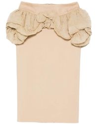 Max Mara - Ruffle-Detail Midi Skirt - Lyst