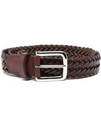Anderson's - Woven Leather Belt - Lyst