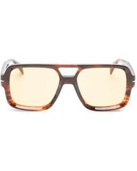 David Beckham - Tortoiseshell-Effect Square-Frame Sunglasses - Lyst